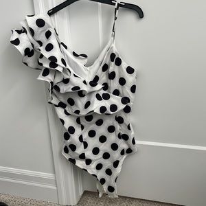 Polka dot bodysuit
